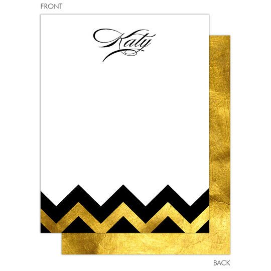 Modern Chevron Flat Note Cards